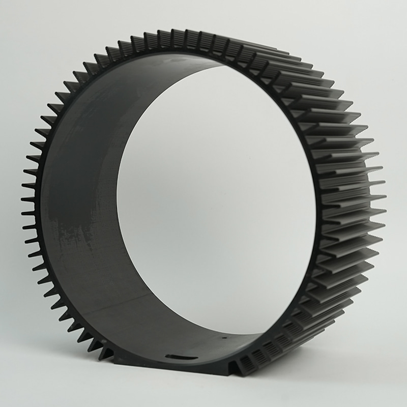 Diameter dalaman 266 perumahan motor aluminium untuk motor tekstil