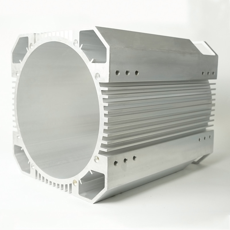 Diameter dalaman 340 pam motor shell aluminium profil perumahan